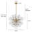 21-Light Swirled Glass Bubble Globe Sphere Chandelier-1663589795