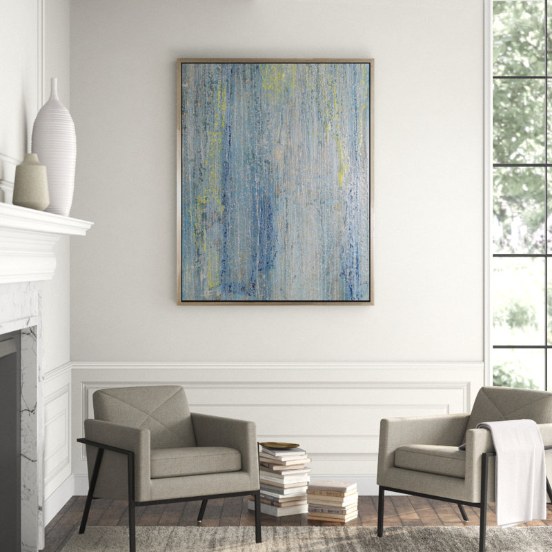 Rain Painting, 60" H x 66" W x 2.25" D