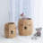 Set Of Two Round Bear Baskets