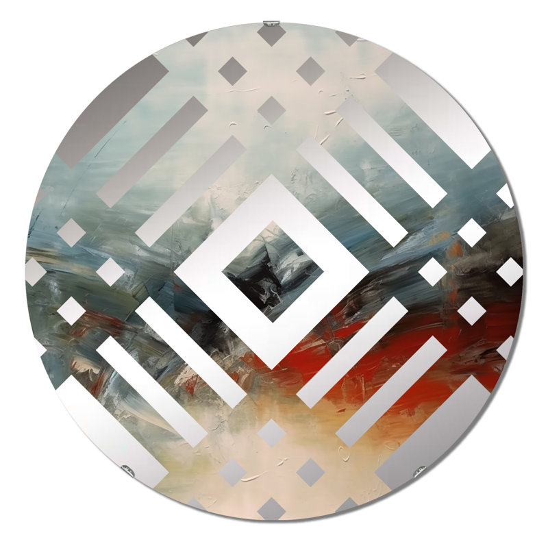 Nafne - Diamond Decorative Mirror, 31.4" x 31.4"