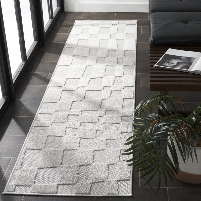 Keyrah Performance Geometric Rug, Runner 2' x 8'