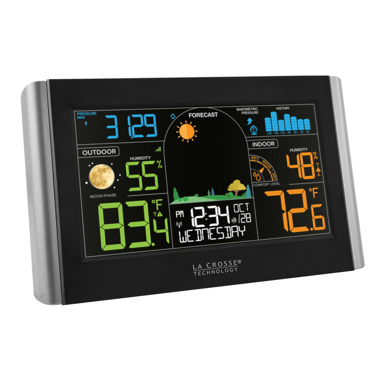  Indoor Outdoor Thermometer Hygrometer Wireless Weather Station,  Temperature Humidity Monitor Battery Powered Inside Outside Thermometers  with 330ft Range Remote Sensor and Backlight Display : Patio, Lawn & Garden