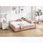 Lit de jour simple rembourré avec couchette-733600678