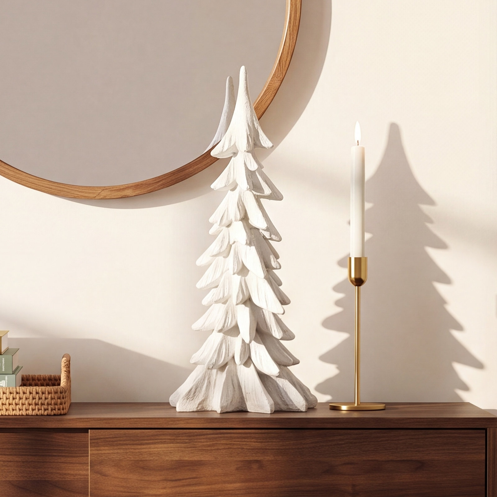 Christmas No Animal(s) Plants & Flowers Tabletop Tree, White