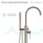 Ivy Freestanding Bathtub Faucet in Brushed Nickel-54250437
