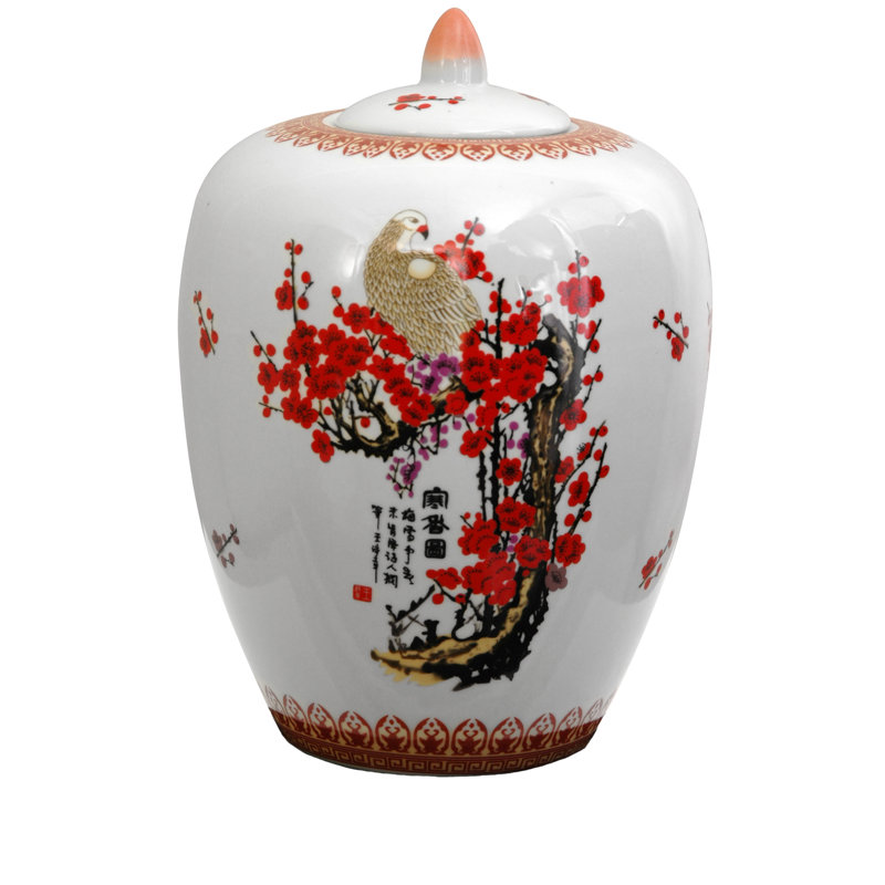 Pomona Porcelain Jar, Rose Medallion