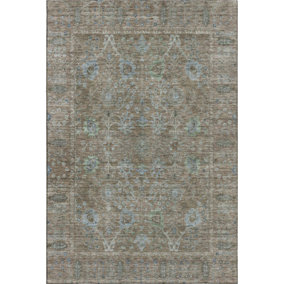 Premium Machine Washable Wayne AMF1106 Global Rug