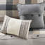 Édredon neutre avec 7 pièces, tissu à chevrons, style Buffalo Plaid-122457271-122457272
