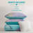 Cassiopeia Aqua Watercolor Tie Dye Printed 4-Piece Full/Queen Quilt Set-636660964-668661323