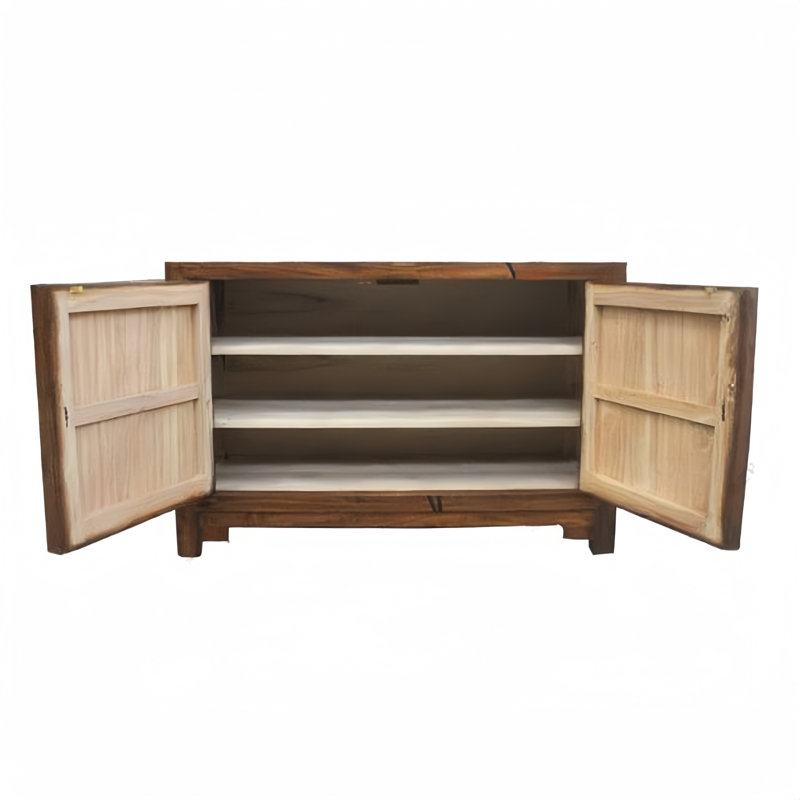 Chinese Painted Camphor Wood Solid Wood Shoe Cabin 8 Pair Shoe Storage Cabinet