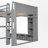 Wooden Gaming Loft Bed with Desk, Multi-Storage Shelves, LED Lights & Hanging Clothes Rack- Ideal for Bedroom, Dorm, and Home Office-1771373529-1771373528