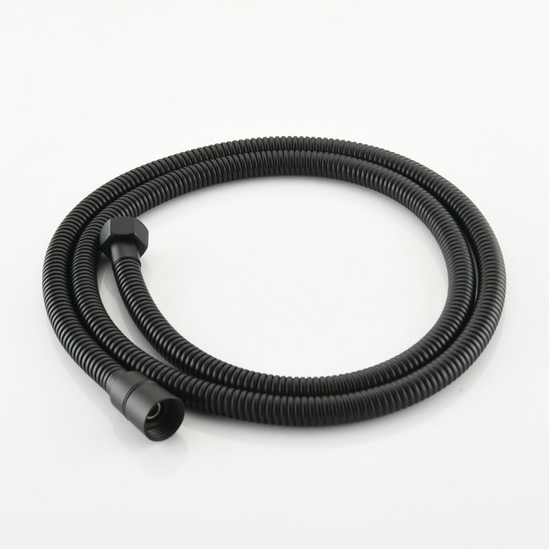 Matte Black Shower With Drill- 26" Stainless Steel Slider And 7-setting Heads Dual Head Spa Slide Bar 7 Modes