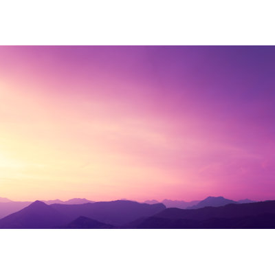 Misty Mountain Range by Nosystem Images