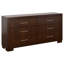 Ensemble de chambre avec grand lit 5 pièces Polk Cappuccino