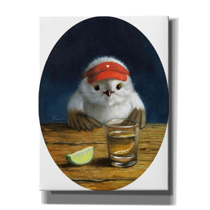 «Birdie Shot II» par Lucia Heffernan, reproduction sur toile tendue, H 16 po x l 12 po x P 0,75 po