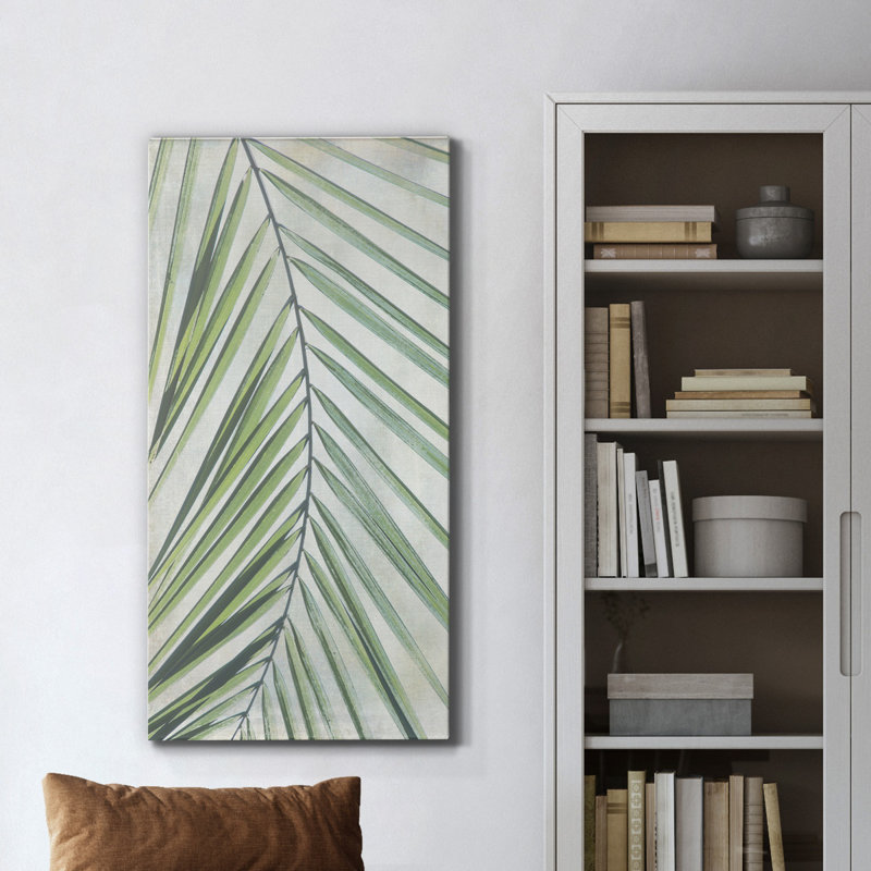 Palm Escape I - Reproduction d'art sur toile tendue, H 24 po x l 12 po x P 1 po