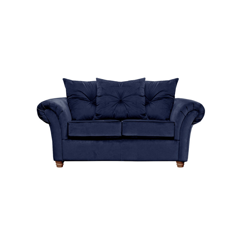 Lila Velvet Sofa, Navy