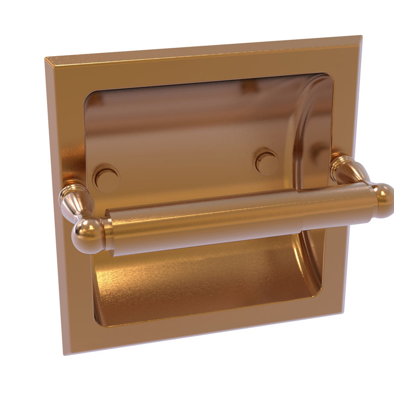 Porte-papier hygiénique encastré Regal, Bronze brossé
