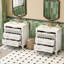 Ensemble de meuble-lavabo simple 60 po avec 3 tiroirs, meuble-lavabo sur pied 60 po avec cadre en bois massif, blanc-1034220599
