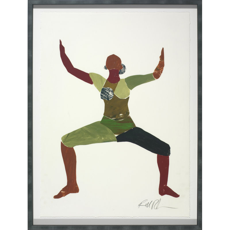 «Yoga — Goddess» par Robert Robinson - Peinture encadrée sur papier