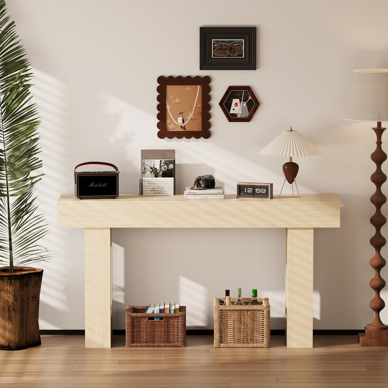 63-Inch Farmhouse Entryway Tablefarmhouse Entryway Table, 63-Inch Long Narrow Console Table Behind The Couch, Wooden Rectangular Sofa Table For Entrance, Hallway, Living Room