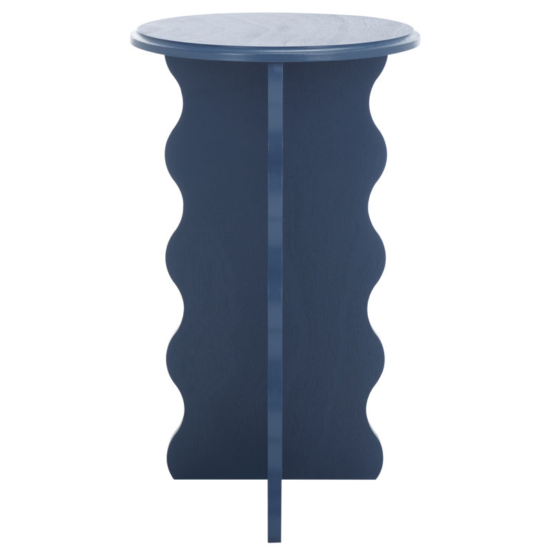 Michelo Wavy Accent Table, Blue