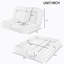 Canapé-lit double convertible pliable, rose-418158552