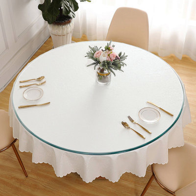 Seulement le plateau en verre. Plateau de table rond 42 po en verre trempé