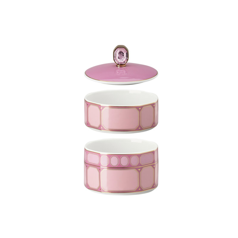 Swarovski Signum - 3 Pc Box 3 In Fern Green, Pink