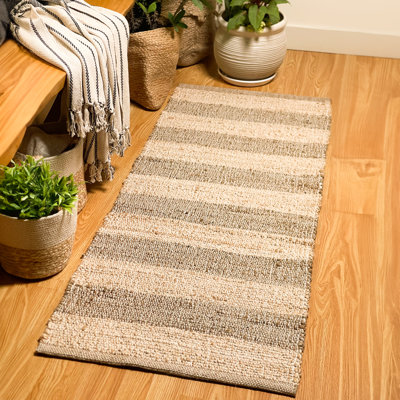 Natural Jute Stripe Rug