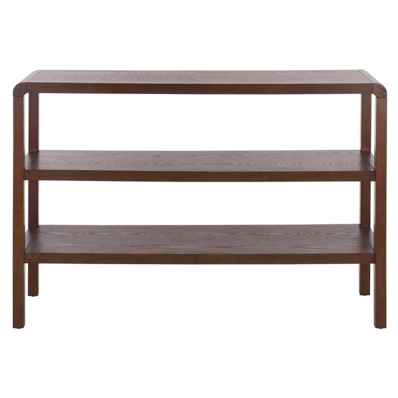Omara 2 Shelf Console Table, Walnut