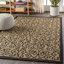 Tapis intérieur / extérieur noir / kaki Haggerty-149412053
