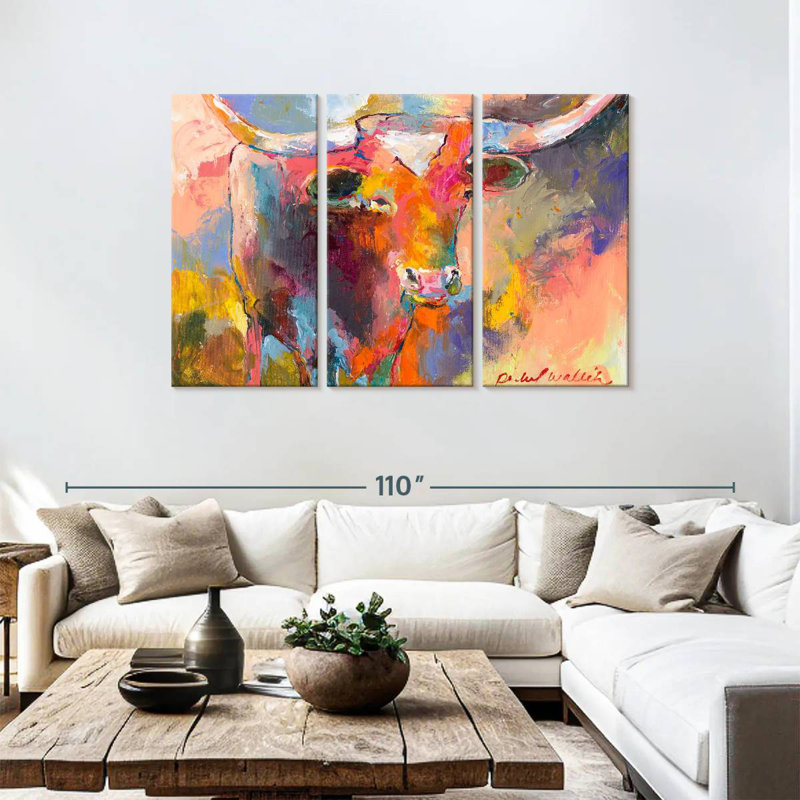 Brampt Steer, 48" H x 74" W