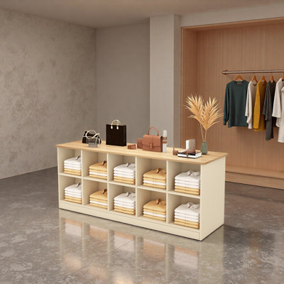 Présentoir simple à double face pour magasin de vêtements