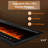 Electric Fireplace, Ultra-Thin Fireplace Recessed and Wall Mounted With Touch Screen Control Panel-1449839813