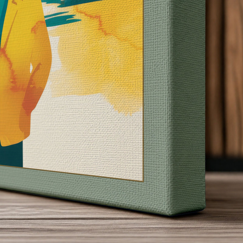 View in Contemplation Coastal - Wrapped Canvas, 30x20 - 76.2 x 50.8 cm, Sage Border
