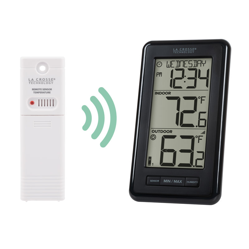 Thermomètre numérique sans fil avec humidité intérieure La Crosse Technology 308-43647-INT