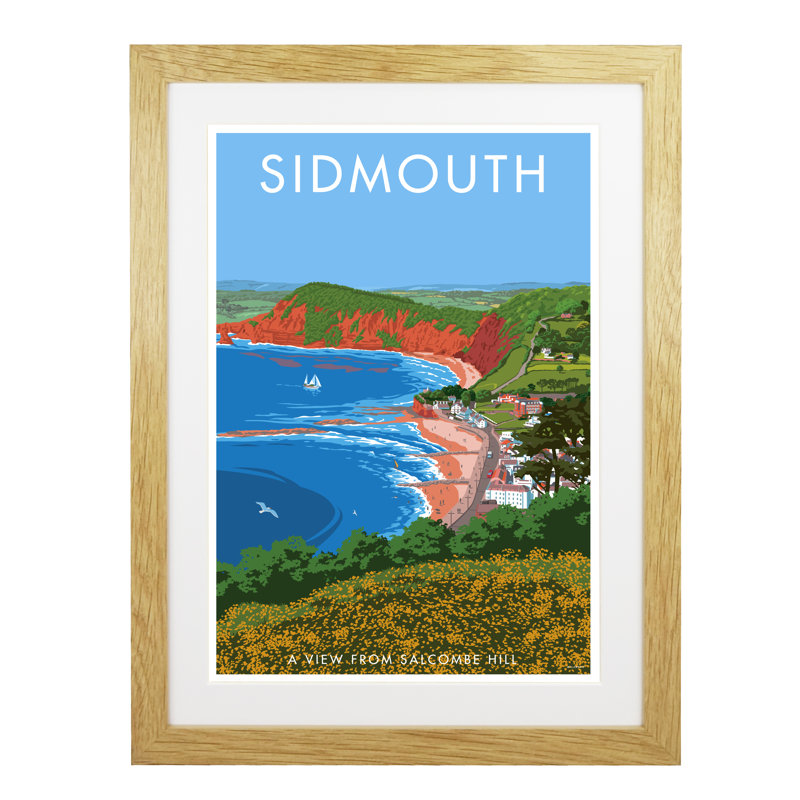 Sidmouth 1 Piece Wall Art, 54cm H x 44cm W x 2.2cm D, Oak
