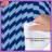 Blue Wavy Geometric Pattern Comforter-128741359