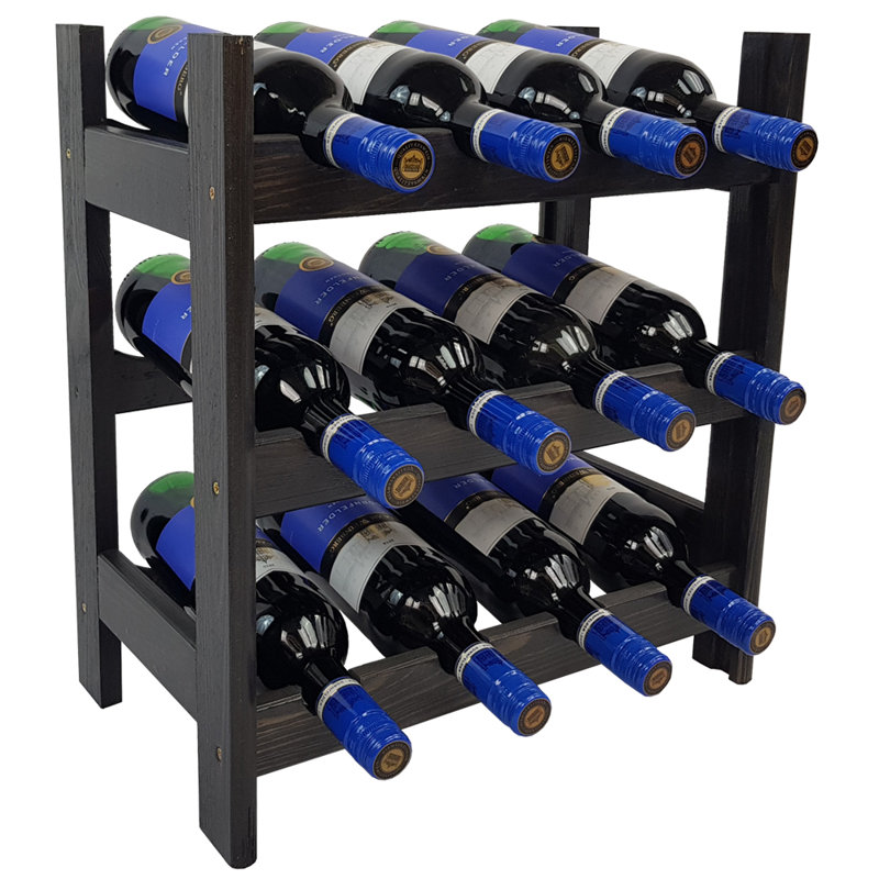 Janice Floor Wine Bottle Rack, Anthracite
