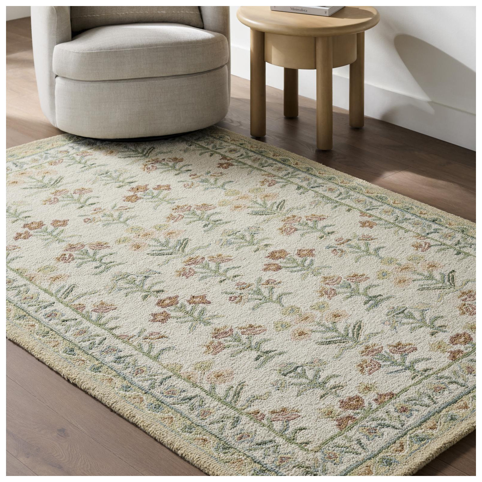 Manor Handmade Rug, Rectangle 5' x 7' 6"