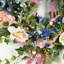 Couronne florale en cascade 30 po