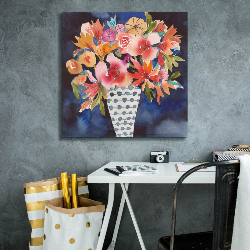 "Epic Graffiti" Floral Beauty 5 "par Cheryl Warrick, art mural sur toile, 26 po x 26 po, H 26 po x l 26 po