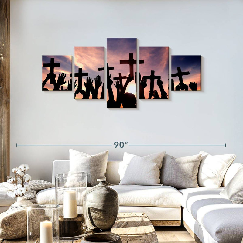 Christian Gathering, 30" H x 68" W