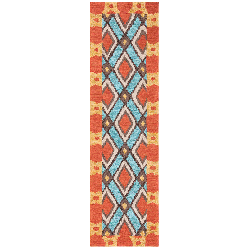 Bowden Hand Hooked Performance Southwestern Rug, Runner 2'3" x 8'