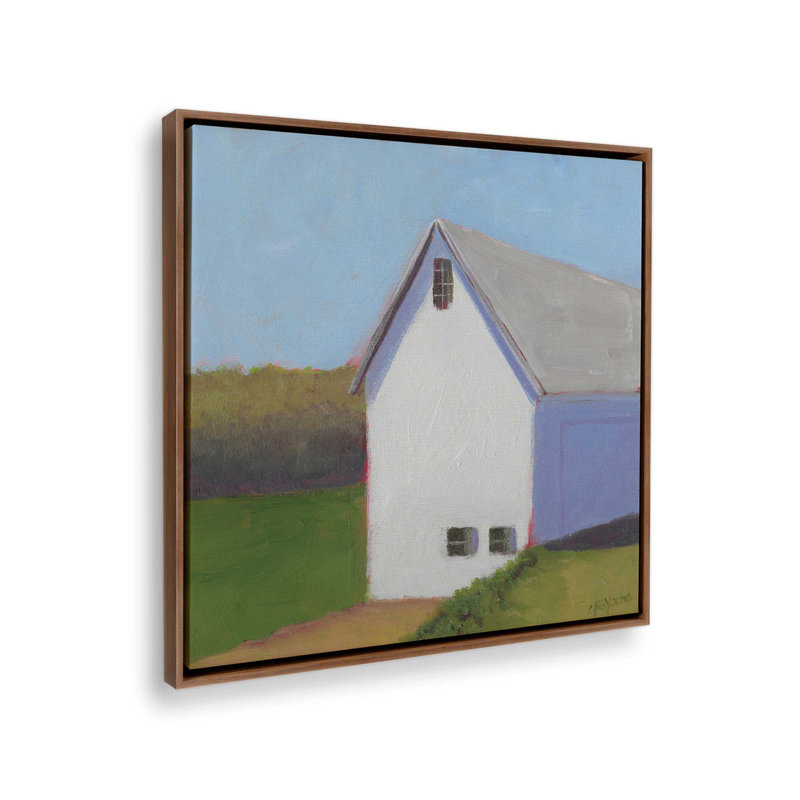 «Beacon View» par Carol Young, reproduction d'art, H 36 po x l 36 po, «Floater», reproduction encadrée sans passe-par, Brun