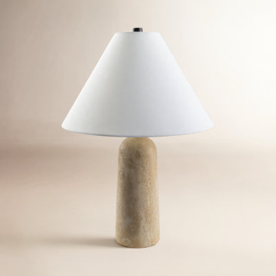 Astere Travertine Table Lamp