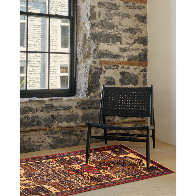 Rizbaft Brown Rug 3'4" x 6'3"