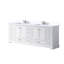 Meuble-lavabo double 84 po X P 22 po D, plateau en marbre de culture et ensemble de robinet pour la maison-1164976203