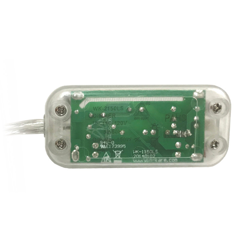 Variateur de glissière à poteau simple 150-watts, Transparent